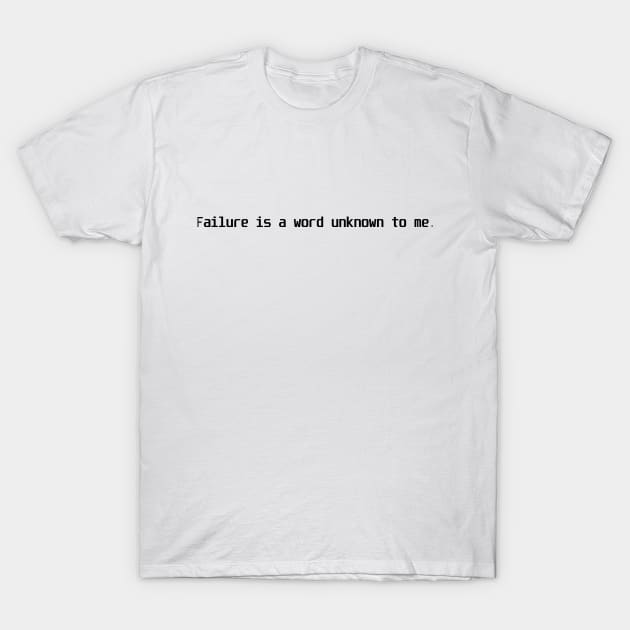 Failure Unknown (Light) T-Shirt by Salvace